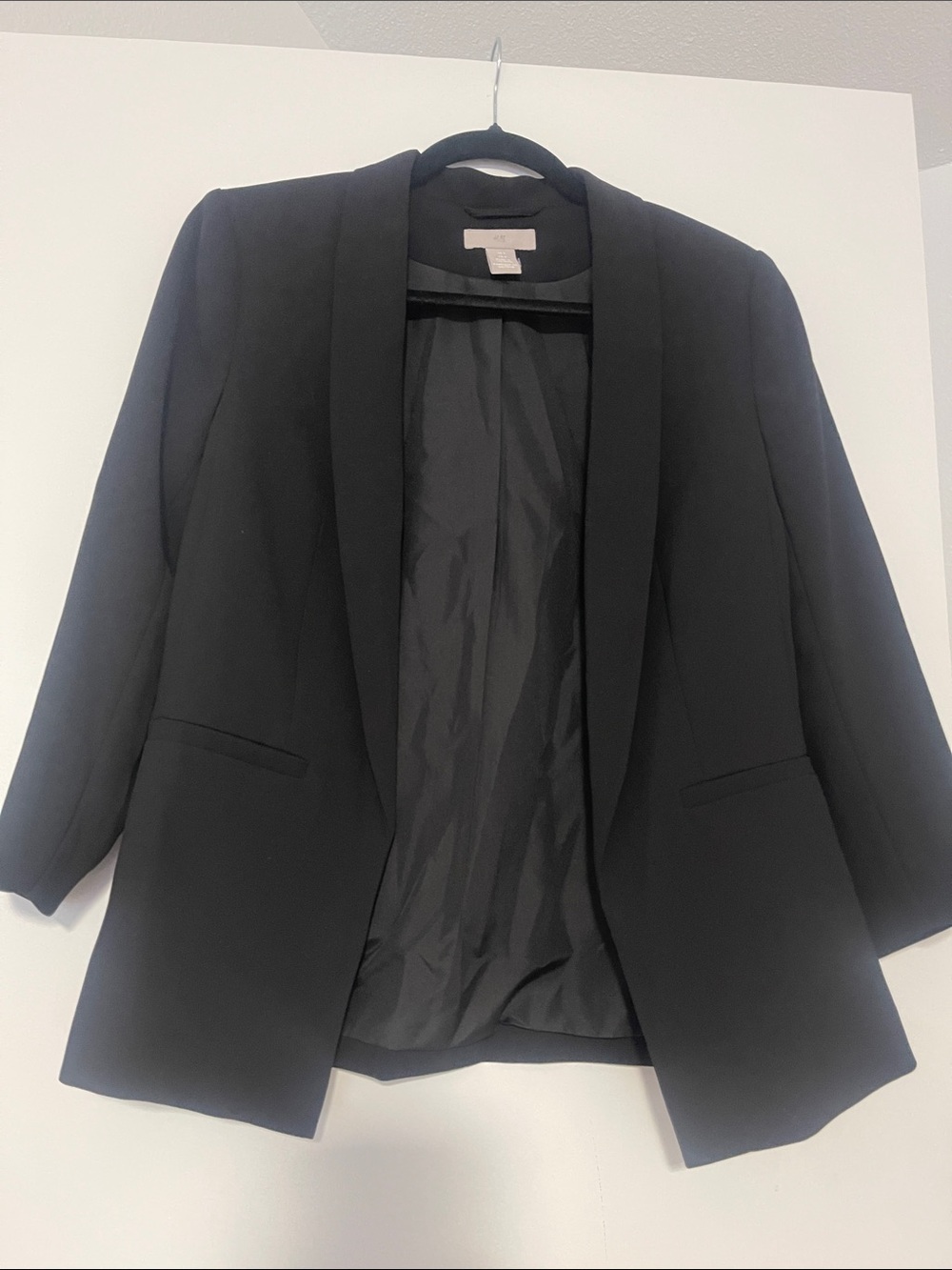 Women’s size Small  H&M Black Open-Front Blazer Jacket